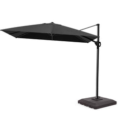 12 x 9 ft. Aluminum Cantilever Patio Umbrella with Crank and Base Options