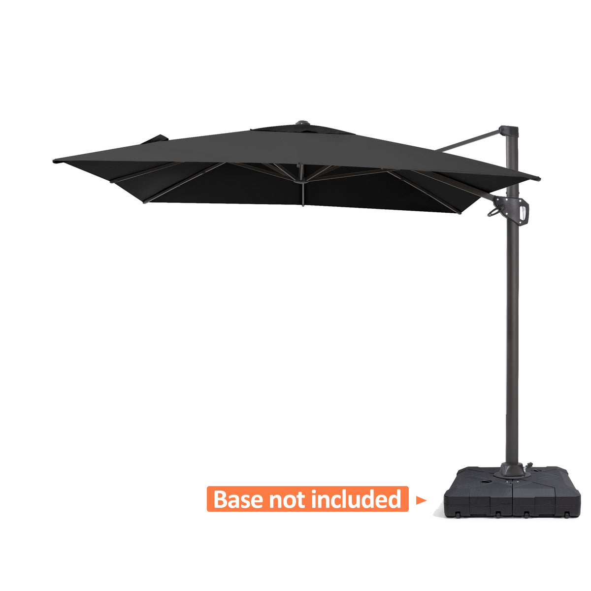 Pellebant 11x9 ft Aluminum Crank Cantilever Patio Umbrella