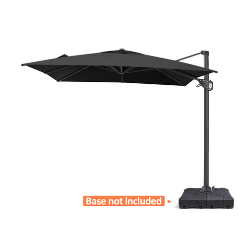 Pellebant 11x9 ft Aluminum Crank Cantilever Patio Umbrella