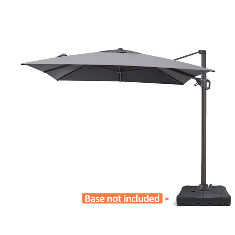 Pellebant 11x9 ft Aluminum Crank Cantilever Patio Umbrella