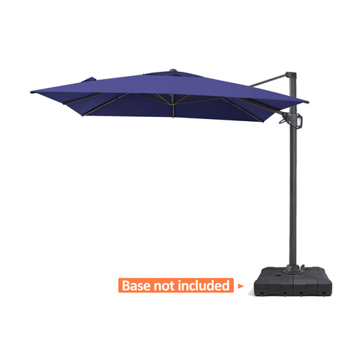 Pellebant 11x9 ft Aluminum Crank Cantilever Patio Umbrella