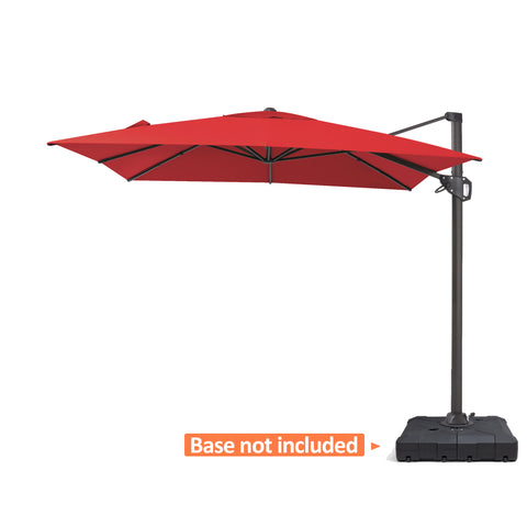 Pellebant 11x9 ft Aluminum Crank Cantilever Patio Umbrella