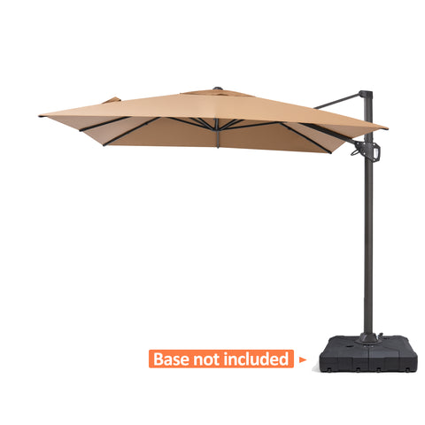 Pellebant 11x9 ft Aluminum Crank Cantilever Patio Umbrella