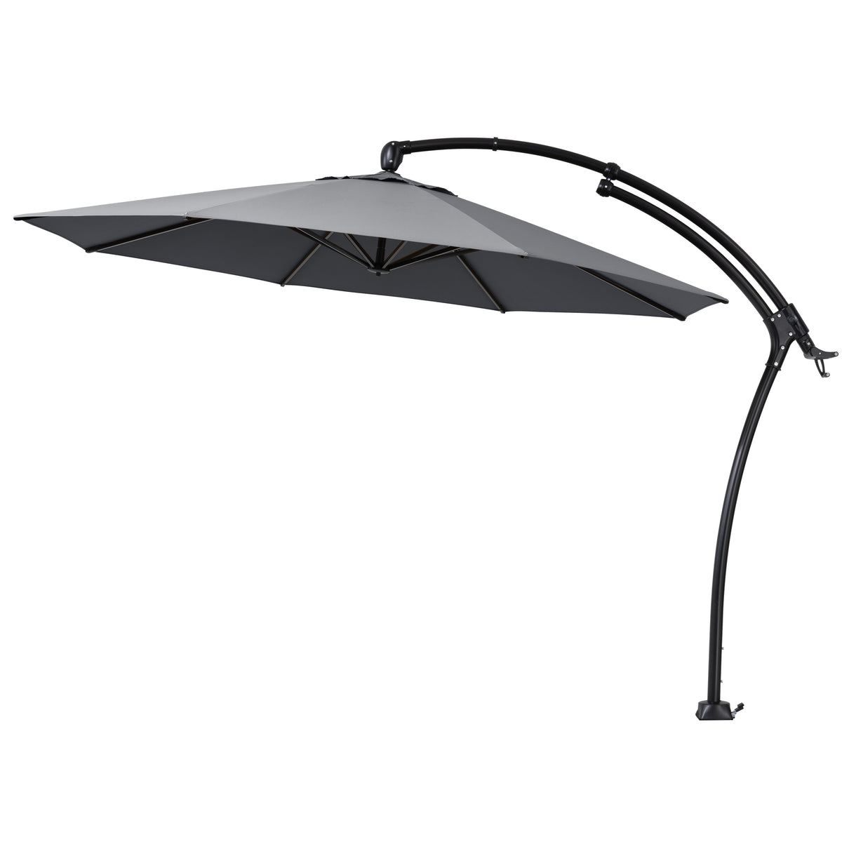 11 ft Aluminum Cantilever Patio Umbrella (Base Options)