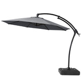 11 ft Aluminum Cantilever Patio Umbrella (Base Options)