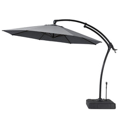 11 ft Aluminum Cantilever Patio Umbrella (Base Options)
