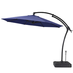 11 ft Aluminum Cantilever Patio Umbrella (Base Options)