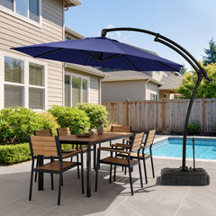 11 ft Aluminum Cantilever Patio Umbrella (Base Options)