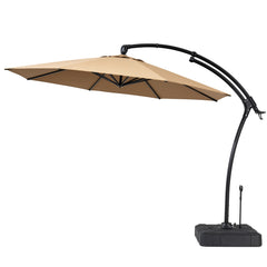 11 ft Aluminum Cantilever Patio Umbrella (Base Options)