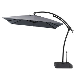 11x9ft Aluminum Cantilever Patio Umbrella (Base Options)