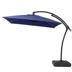 11x9ft Aluminum Cantilever Patio Umbrella (Base Options)