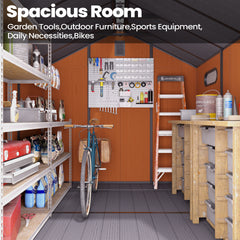 Heavy-Duty Outdoor Storage Shed with Floor and Window