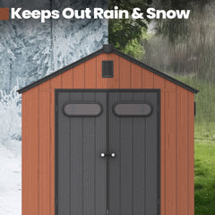 Heavy-Duty Outdoor Storage Shed with Floor and Window