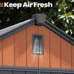 Heavy-Duty Outdoor Storage Shed with Floor and Window