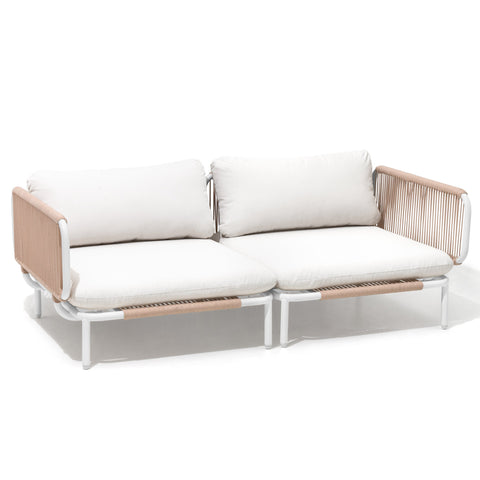 Modular Outdoor Sectional Sofa Conversation Set with Cushions