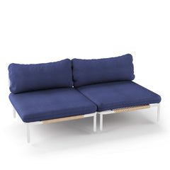 Modular Outdoor Sectional Sofa Conversation Set with Cushions