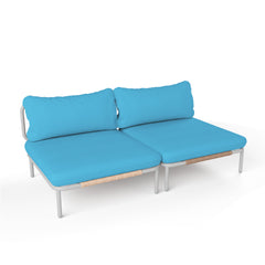 Modular Outdoor Sectional Sofa Conversation Set with Cushions