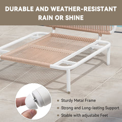 Modular Outdoor Sectional Sofa Conversation Set with Cushions