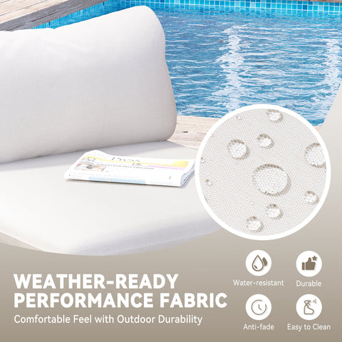Modular Outdoor Sectional Sofa Conversation Set with Cushions