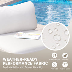 Modular Outdoor Sectional Sofa Conversation Set with Cushions