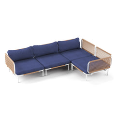 Modular Outdoor Sectional Sofa Conversation Set with Cushions