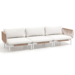 Modular Outdoor Sectional Sofa Conversation Set with Cushions