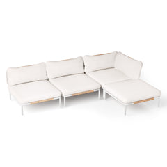 Modular Outdoor Sectional Sofa Conversation Set with Cushions