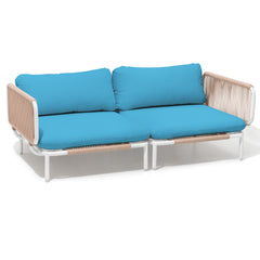 Modular Outdoor Sectional Sofa Conversation Set with Cushions