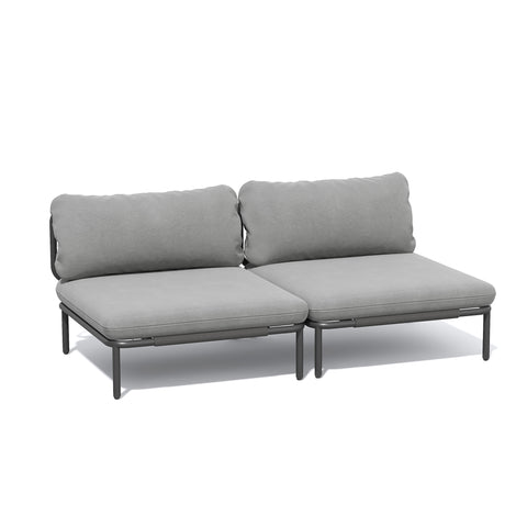 Modular Outdoor Sectional Sofa Conversation Set with Cushions