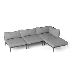 Modular Outdoor Sectional Sofa Conversation Set with Cushions