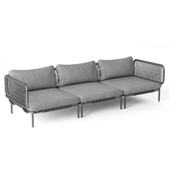 Modular Outdoor Sectional Sofa Conversation Set with Cushions