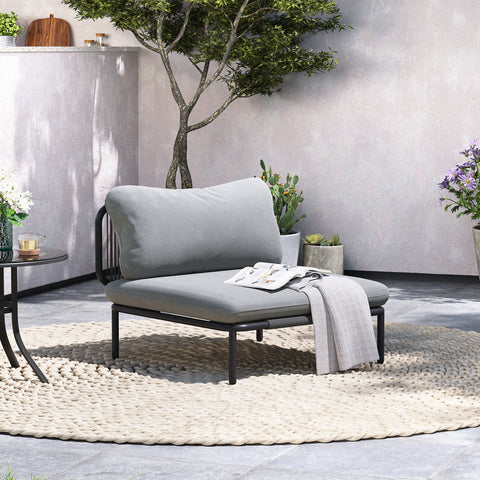 Pellebant Outdoor Sectional Sofa with Cushions, Modular Patio Conversation Set