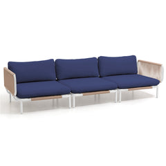 Modular Outdoor Sectional Sofa Conversation Set with Cushions