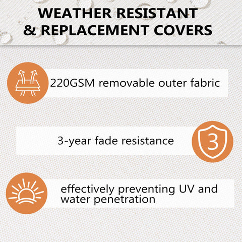 Pellebant Aluminum Outdoor Curved Sectional Sofa 2-Seater