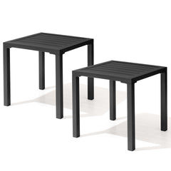 16 in. Square Aluminum Outdoor Side Table