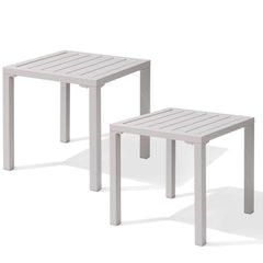16 in. Square Aluminum Outdoor Side Table