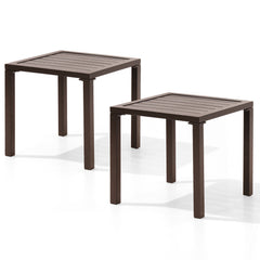 16 in. Square Aluminum Outdoor Side Table