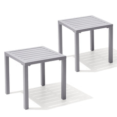 16 in. Square Aluminum Outdoor Side Table
