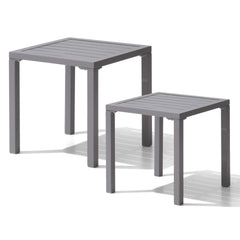 16 in. Square Aluminum Outdoor Side Table