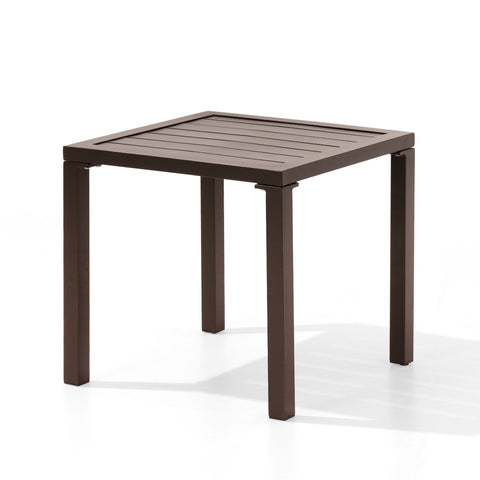 Pellebant Aluminum Square Side Table Small Patio Coffee Bistro
