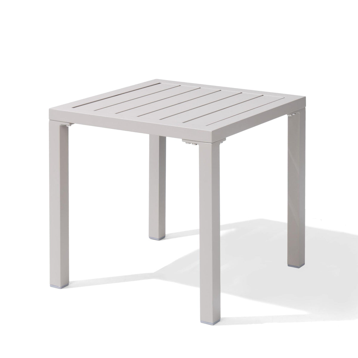 Pellebant Aluminum Square Side Table Small Patio Coffee Bistro