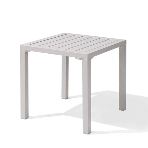 Pellebant Aluminum Square Side Table Small Patio Coffee Bistro