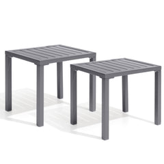 18 x 14 in. Rectangular Aluminum Outdoor Side Table