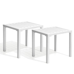 18 x 14 in. Rectangular Aluminum Outdoor Side Table