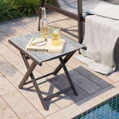 15x17" Aluminum Foldable Outdoor Side Table with Textilene Tabletop