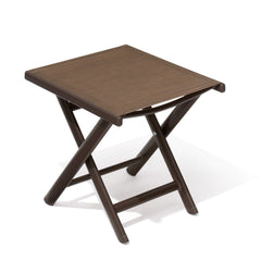 15x17" Aluminum Foldable Outdoor Side Table with Textilene Tabletop