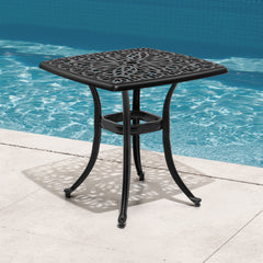 Cast Aluminum Outdoor Side Table