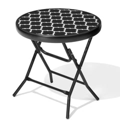 18 in. Round Outdoor Folding Side Table