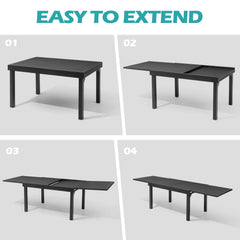 Aluminum Outdoor Patio Dining Table