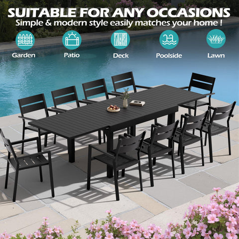 Aluminum Outdoor Patio Dining Table